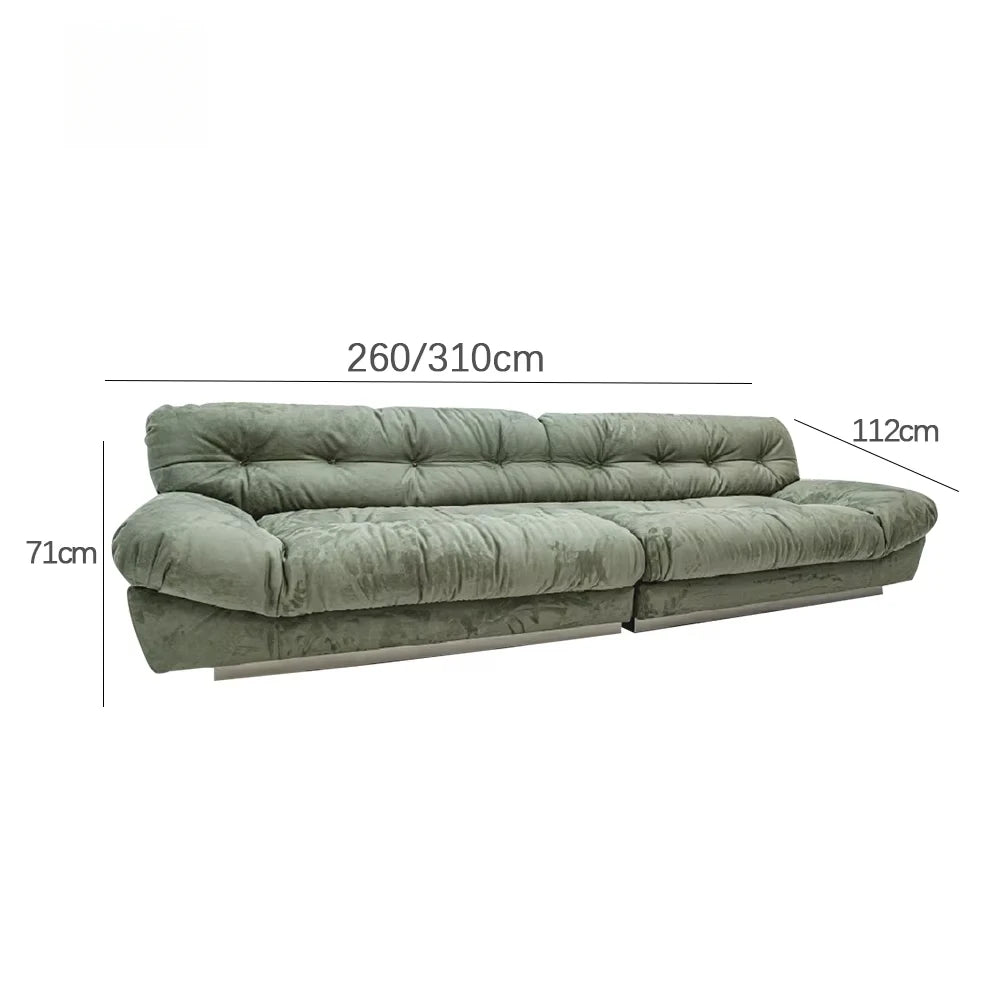 A Modern Design High-end Living Room Sofa with Frosted Leather