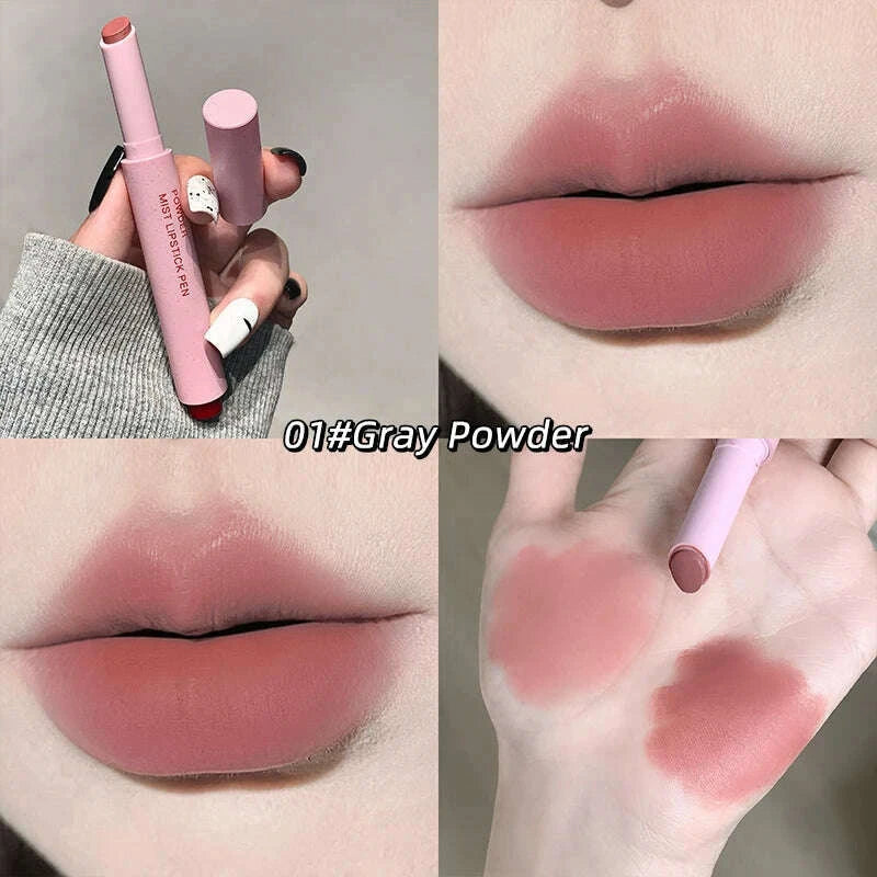 gege-bear-pink-matte-lipstick-pen-matte-matte-long-lasting-whitening-lip-glosskimlud-womens-fashion-34598977