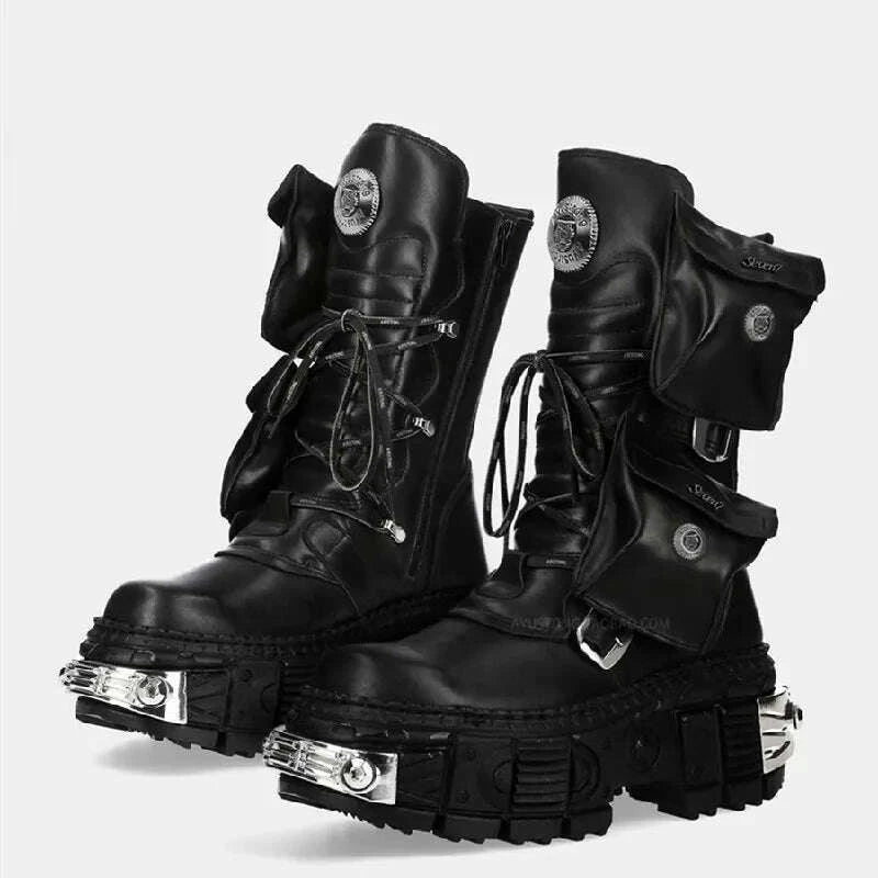 2024-new-punk-women-platform-ankle-boots-females-rock-round-toe-lace-up-fashion-retro-chunky-shoes-metal-decor-short-bootskimlud-womens-fashion-34601689