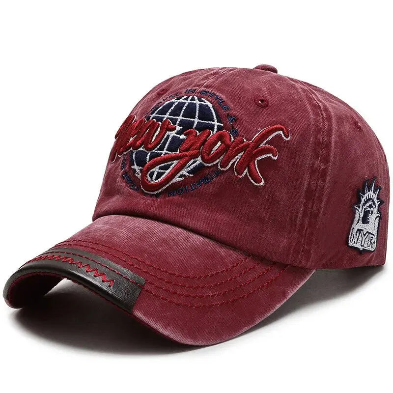 New Distressed Cotton Washed Baseball Cap Korean Outdoor Sunscreen Hat Casual And Versatile Street Spring And Autumn Sunhat