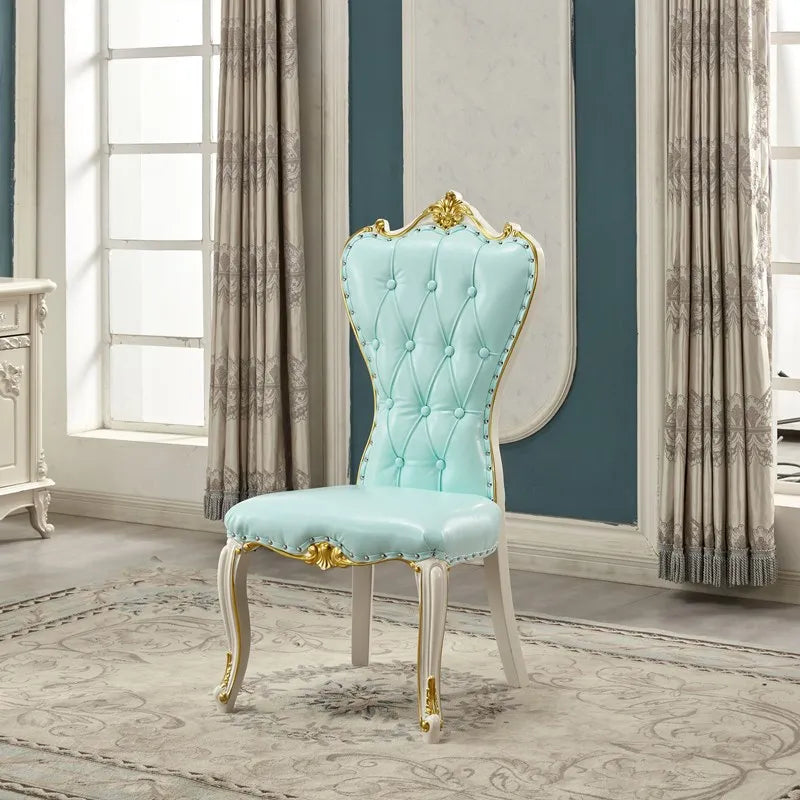 Leather Throne Lounge Chair Diamond-Tufted — Blush Pink | KIMLUD