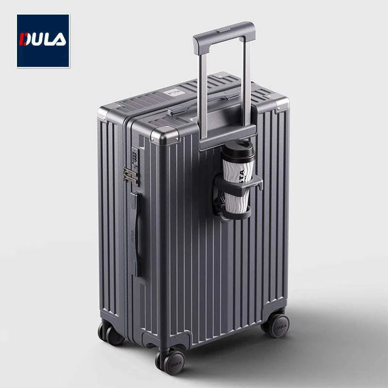 dula-carry-on-luggage-with-cup-phone-holder-hard-shell-rolling-travel-suitcase-with-spinner-wheels-20-24-26-inchkimlud-womens-fashion-34613609