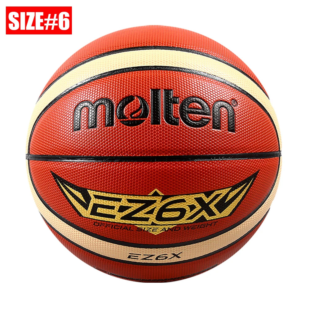 PU Basketball Official Size 7 6 5 — Orange | KIMLUD