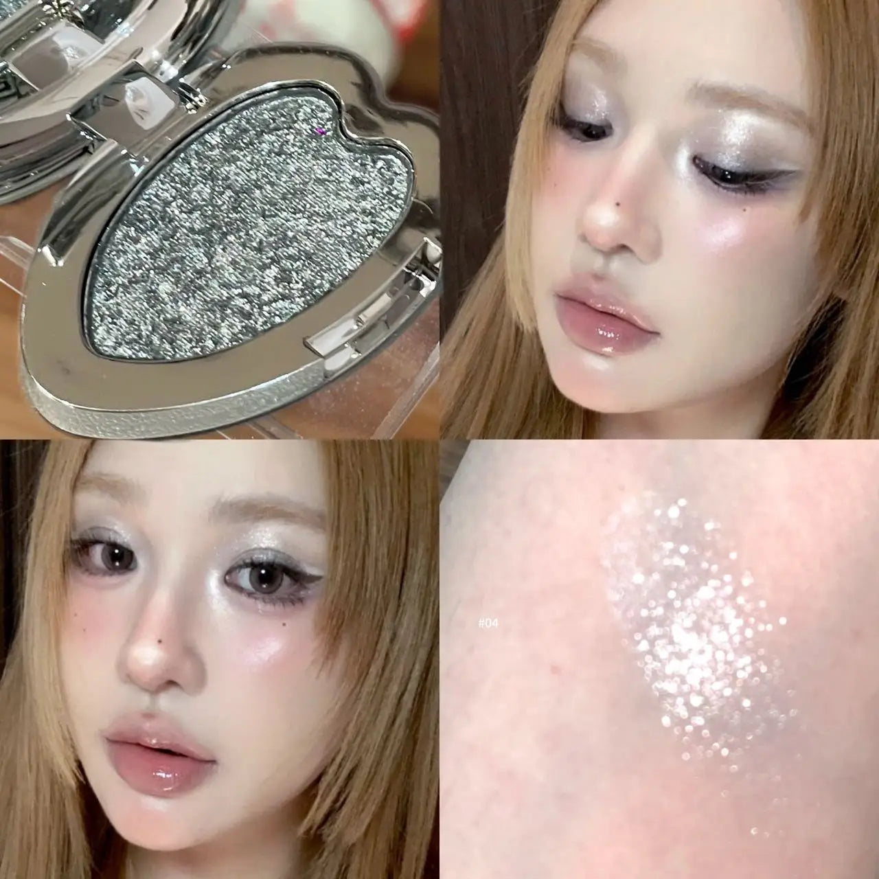Eyeshadow Palette – Waterproof – Pearlescent Blue Metallic | KIMLUD