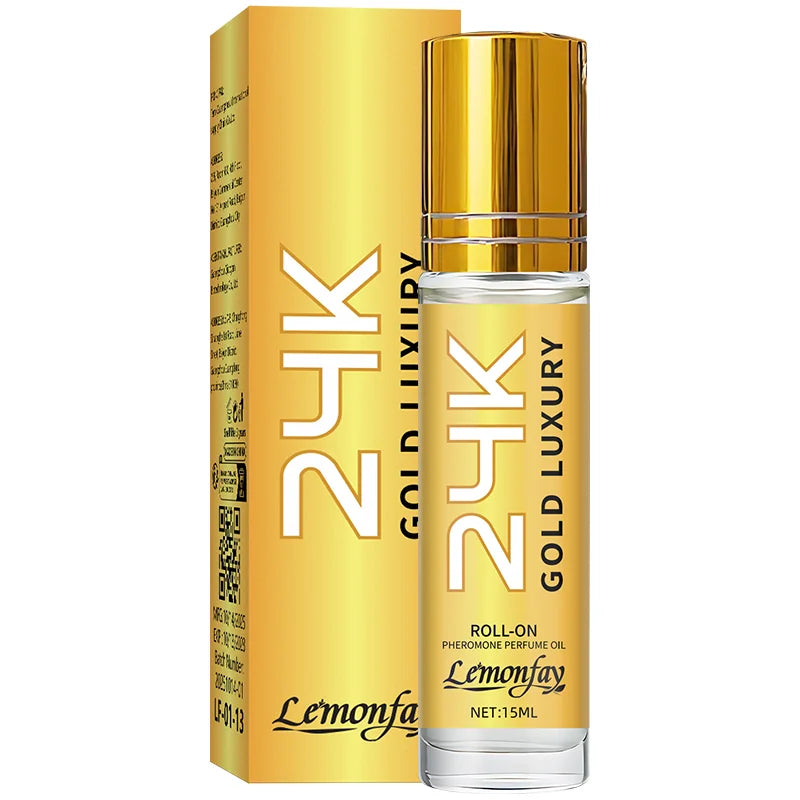 Gold 24K Luxury Pheromone Perfume Oil — Gold | KIMLUD