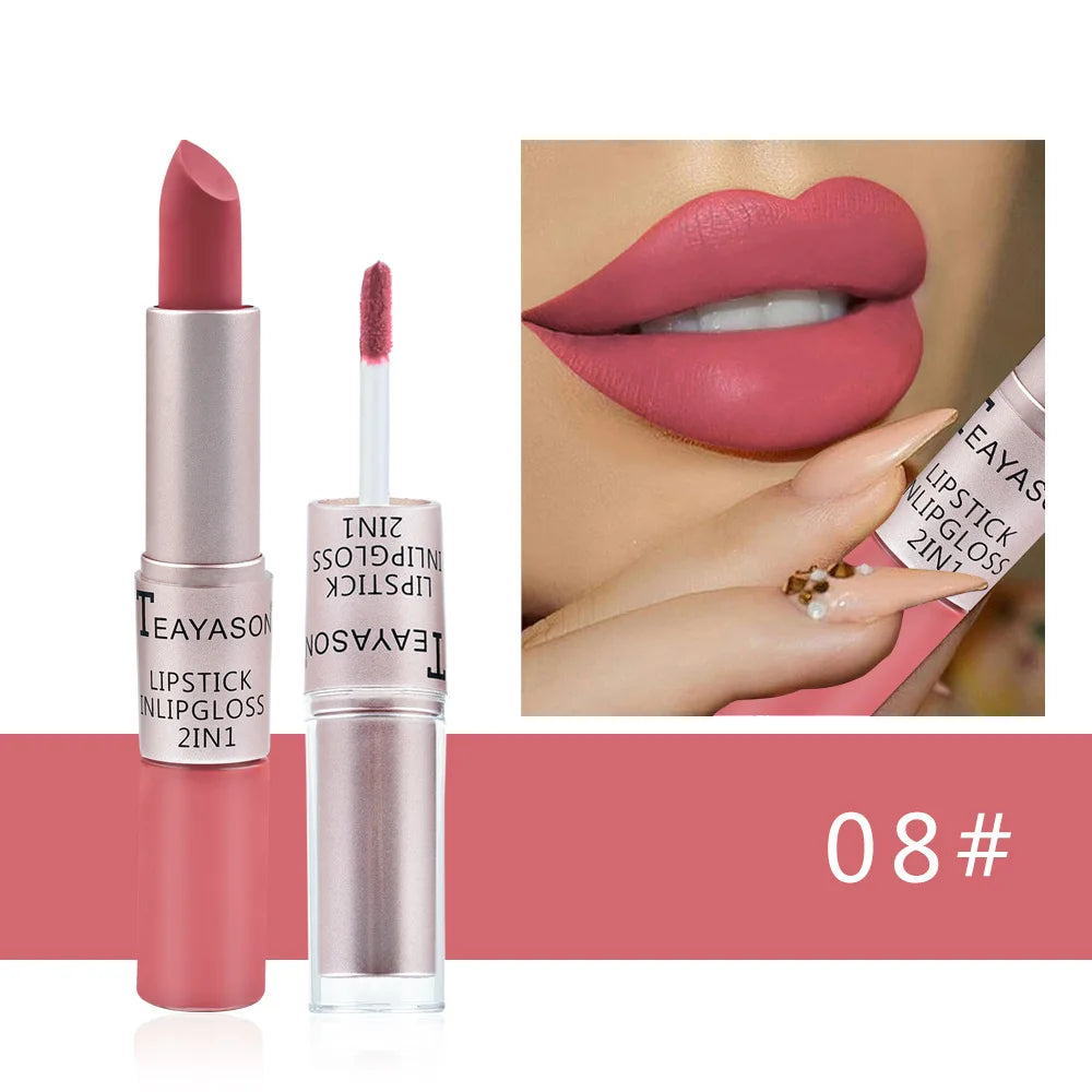 Matte Liquid Lipstick – Waterproof Long-Wear – Pink | KIMLUD