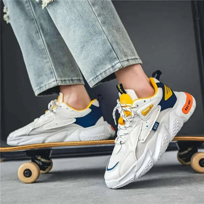 KIMLUD, 2025 Fashion and Comfortable Mesh Breathable Outsole Shoes Summer Hot Sale Mens Casual Shoes Thick Bottom Breathable Sneaker, KIMLUD Womens Clothes