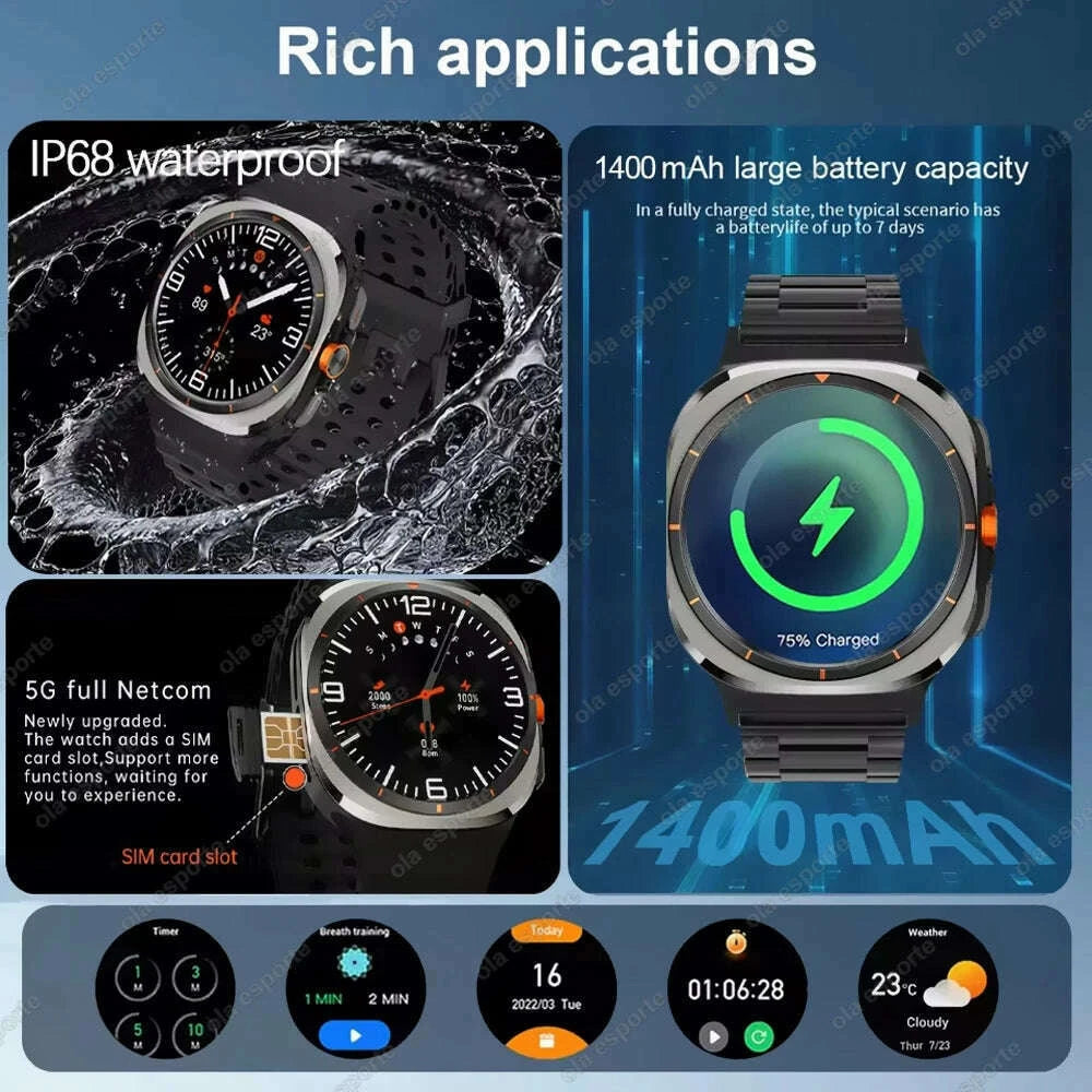 u8-ultra-ios-android-90-smart-watch-men-4g-5g-sim-card-wifi-nfc-gps-compass-32gb-smartwatch-rotating-camera-sport-watch-7-ultrakimlud-womens-fashion-34612099