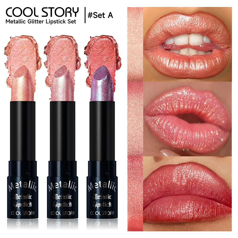 Lipstick – Waterproof Long Lasting – Metallic Purple | KIMLUD