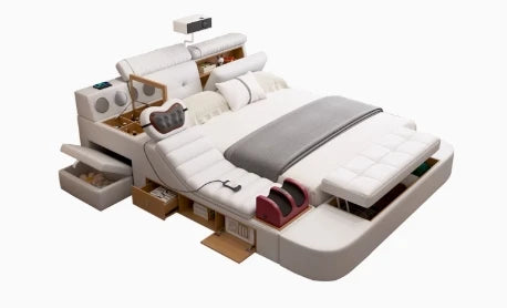 Unique Minimalist Beds Fancy Reading King Sleeping Dressers Beds Massage Smart Muebles Para Dormitorio Bedroom Furniture