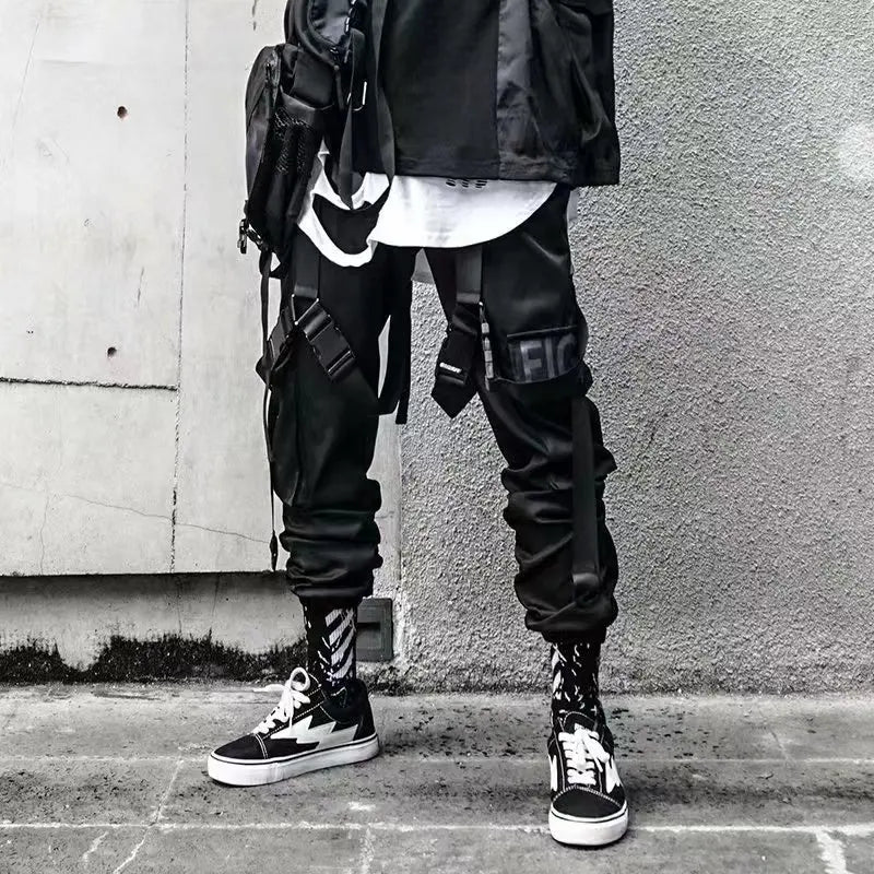 China-Chic functional style overalls for men in autumn and winter loose hip-hop fashion brand ins leggings halon pants cargo pan