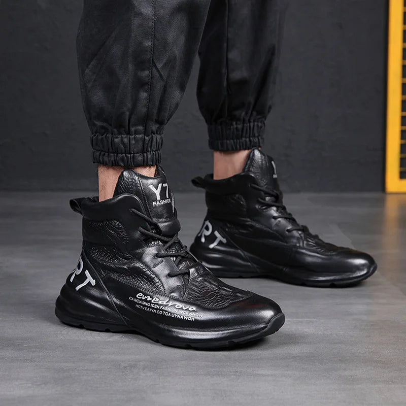 Ankle Boots – Winter Fleece – Crocodile Leather | KIMLUD