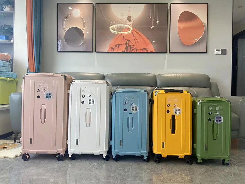 High-Quality Polycarbonate Travel Luggage — Black | KIMLUD