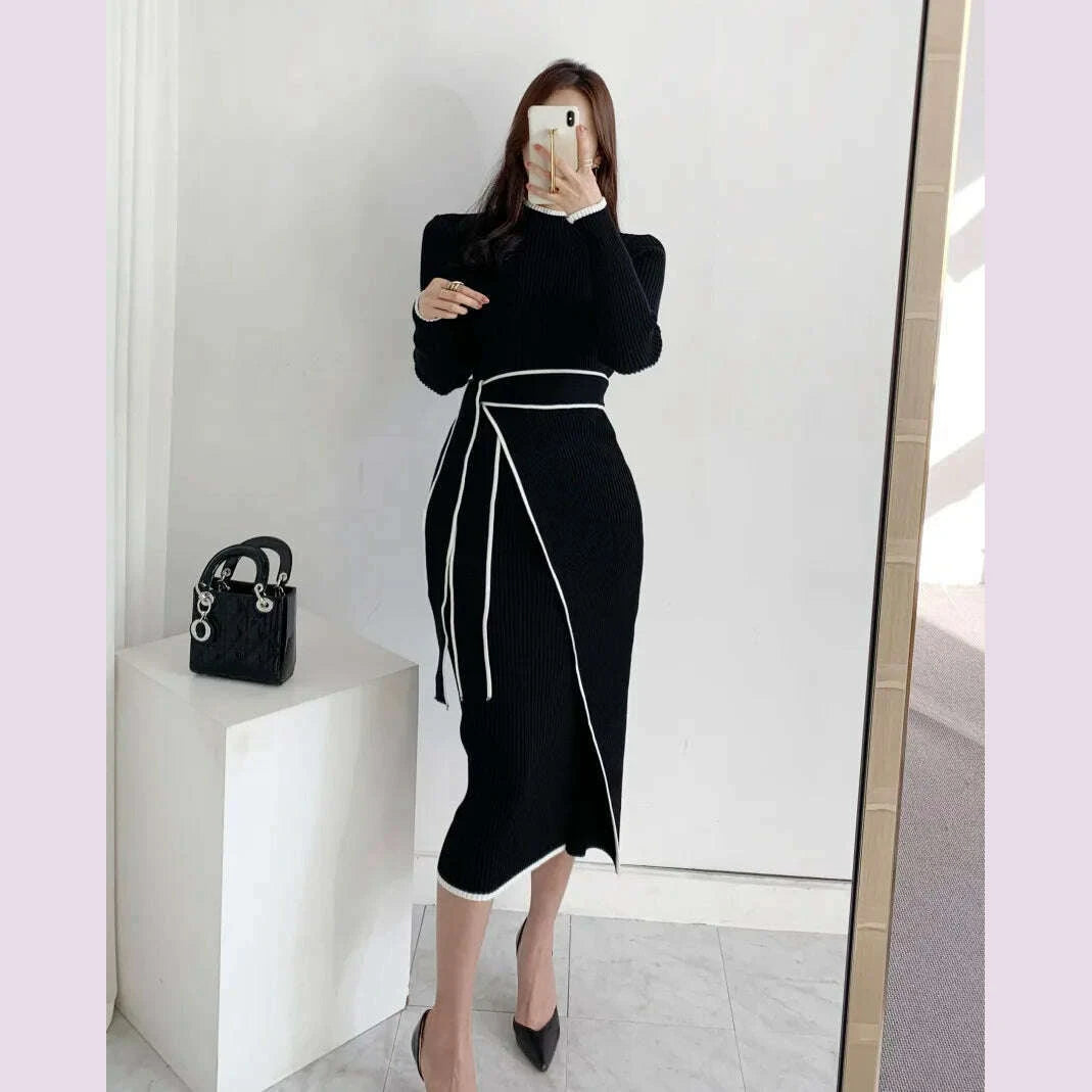 elegant-stand-collar-contrast-bandage-long-sleeve-women-knitted-dress-autumn-korean-fashion-casual-knit-bodycondresses-vestidos-kimlud-kimlud-33912092
