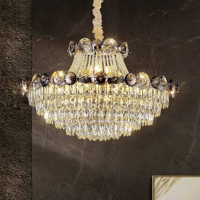 Crystal chandelier living room bedroom luxury modern minimalist villa decorative lamp 110V220V support customization