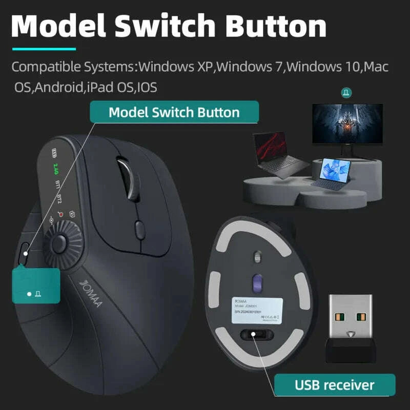 wireless-vertical-mouse-rechargeable-optical-mice-with-function-adjustment-knob-ergonomic-mouse-for-multi-purposekimludkimlud-35565051