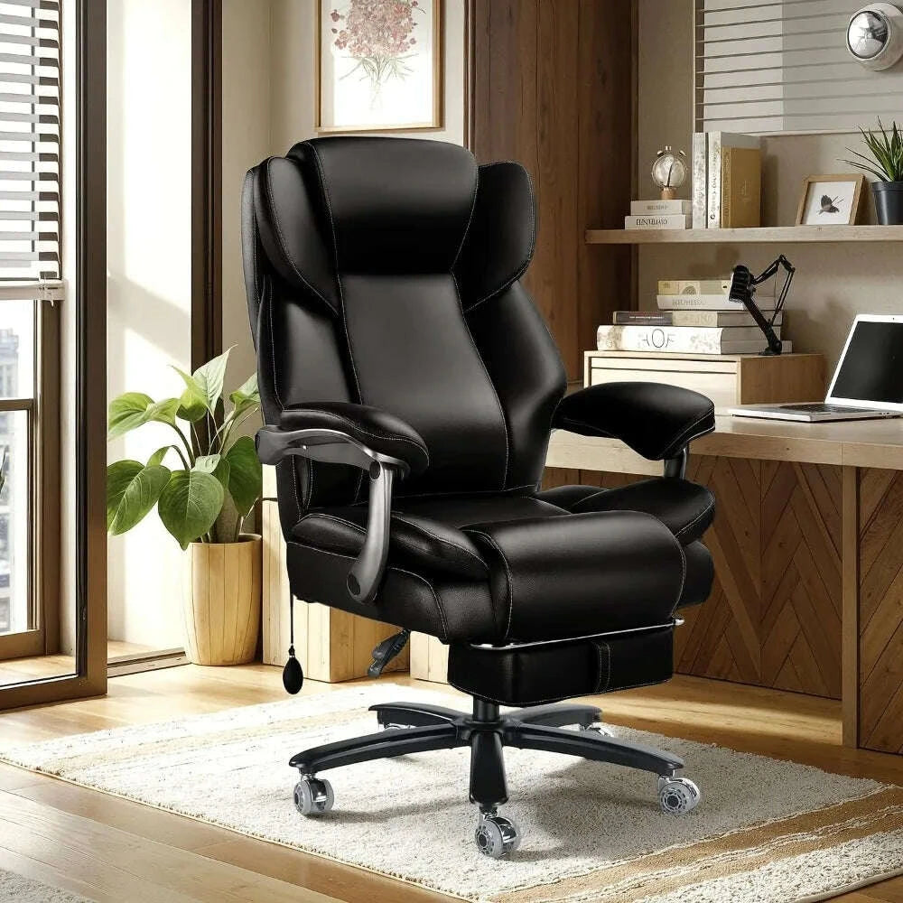 KIMLUD, 600lbs Big and Tall Office Chair for Heavy People,Heavy Duty Comfy Executive Office Desk Chair with Adjustable Lumbar Support, KIMLUD Womens Clothes