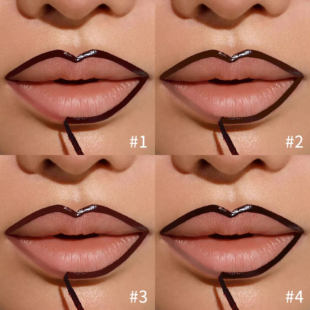 Lip Liner Pencil Peel Off Lip Stain Tattoo Long Wearing Matte Waterproof Smudge Proof Transfer Proof Lip Cosmetic For All Day We