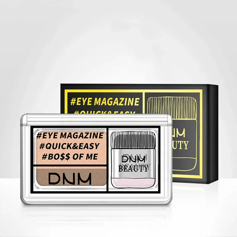 Two-color Matte Eye Shadow Double Small Box Lazy Eye Shadow Easy to Carry Eyeshadow Tray Professional Women's Cosmetics