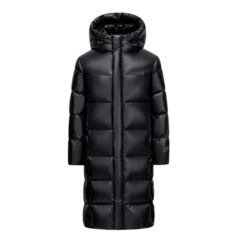 Top Grade Women Red 90% White Goose Down Thick(Winter) Warm X-Long Jackets 2023 New Arrivals Female Hooded Down Parka