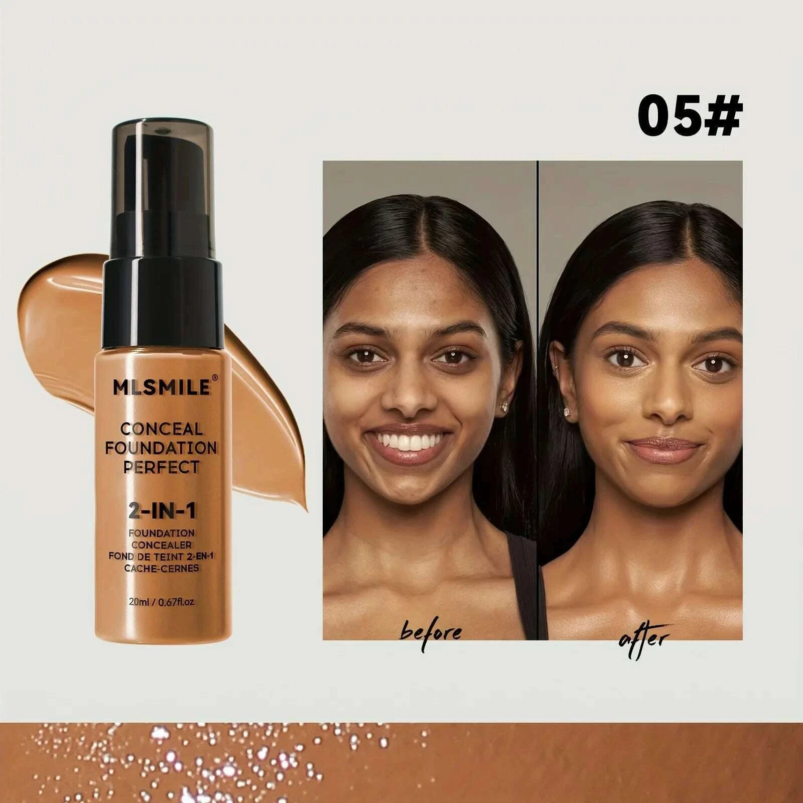 2-in-1-oil-control liquid-foundation-and-conceal-full-coverage-long-lasting-waterproof-hydrating-and-brightening-concealerkimlud-womens-fashion-34598814