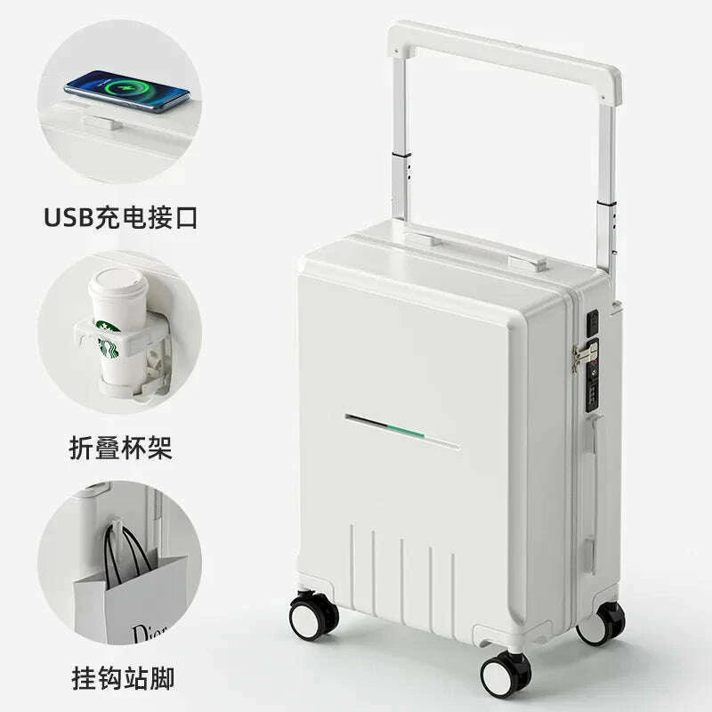luggage-sets-english-multifunctional-wide-tie-rod-suitcase-20-inches-fashionable-and-lightweight-universal-wheel-suitcasekimlud-womens-fashion-34612603