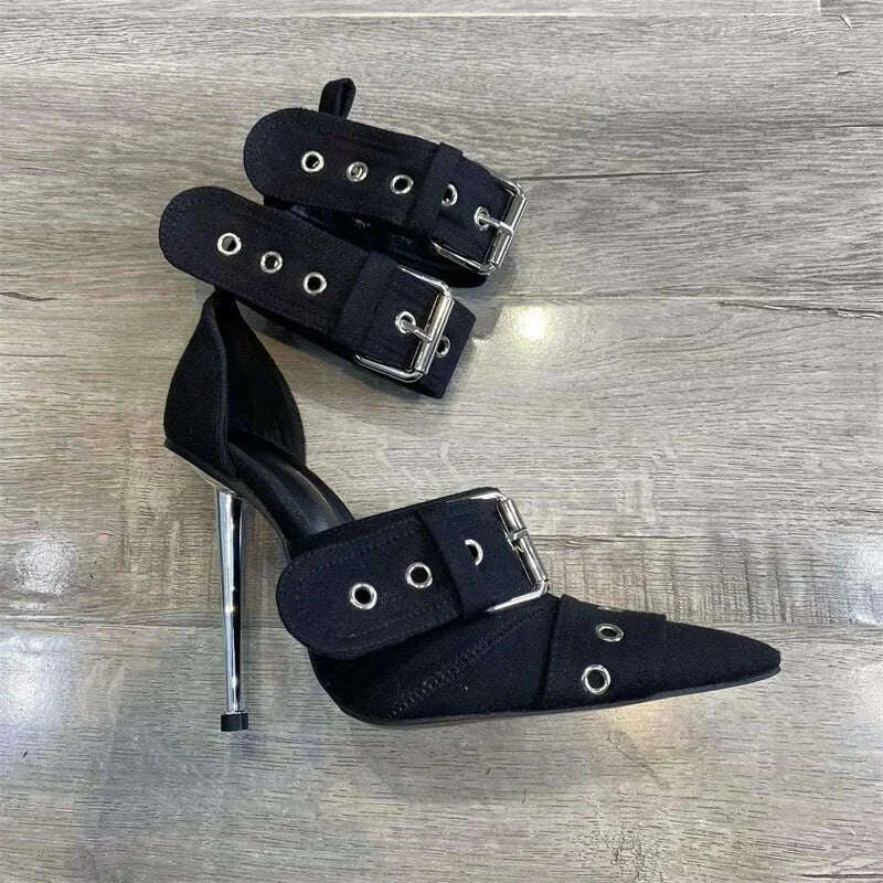new-womens-denim-metal-rivet-buckle-sandals-womens-sexy-punk-style-pointed-hollow-metal-11cm-high-heel-knee-high-boots-size43kimlud-womens-fashion-34603106