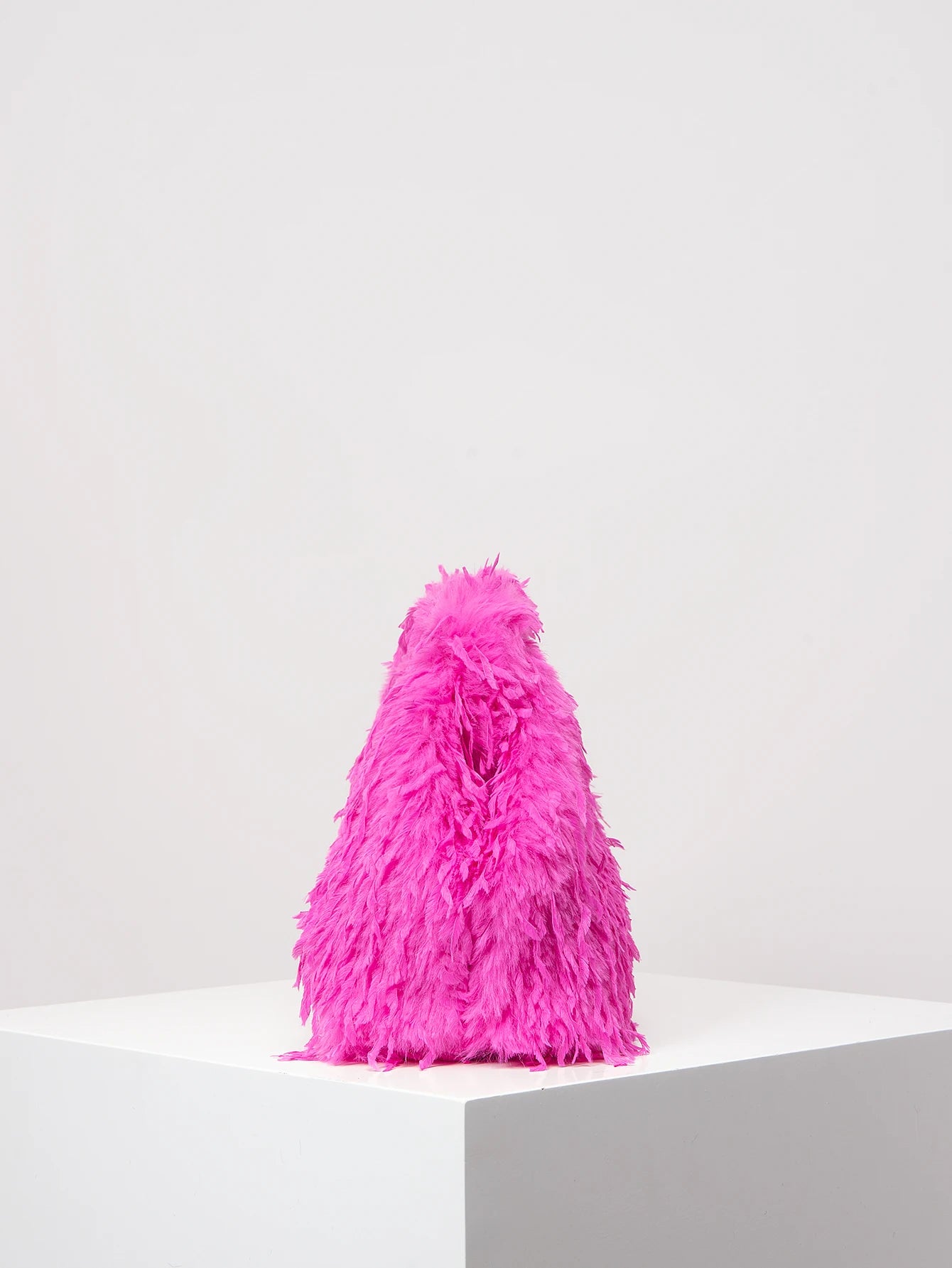 Dopamine Deluxe Clip Bag Polyester Fuzz Party — Black | KIMLUD