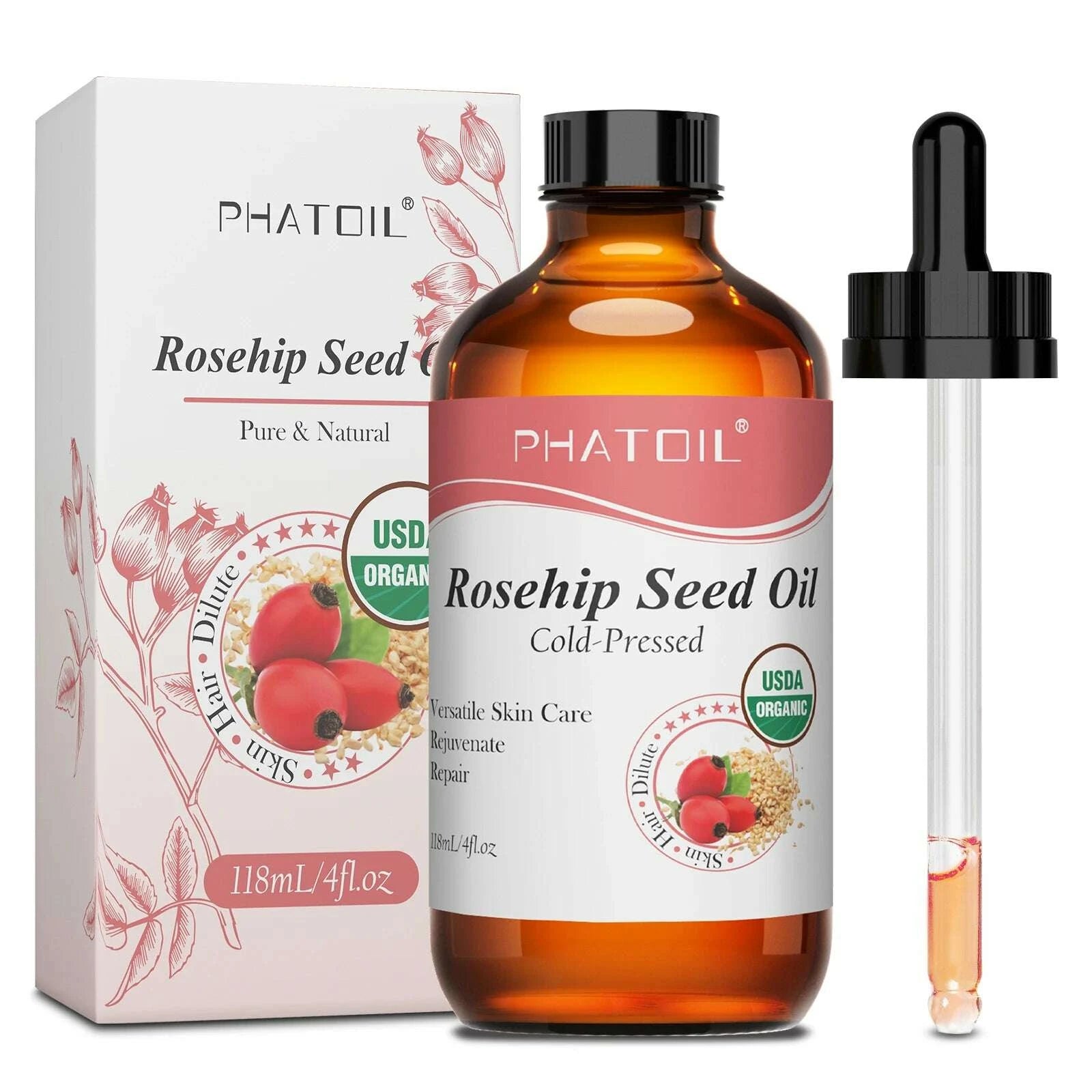 phatoil-118ml-organic-jojoba-oil-cold-pressed-pure-natural-rosehip-seed-carrier-oil-moisturizing-for-face-hair-skin-nailskimludkimlud-35561180