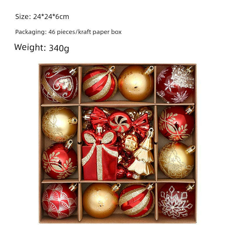 KIMLUD, Christmas Tree 42 Scenes Christmas Decorations, KIMLUD Womens Clothes