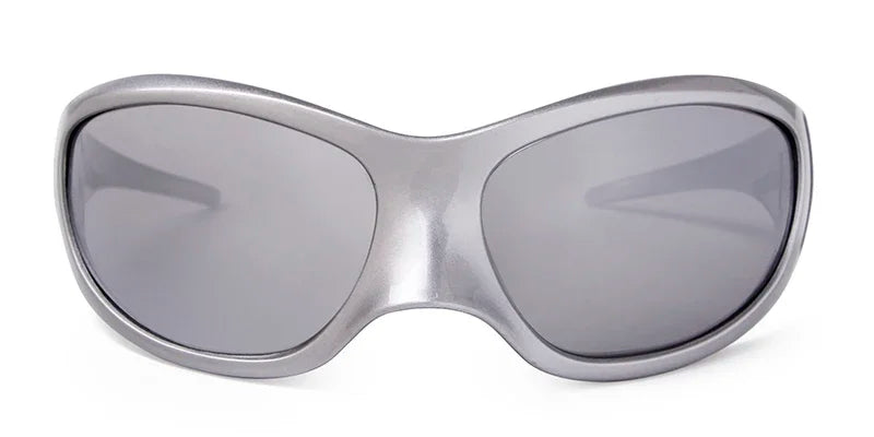 Plastic Oversized Frame Sunglasses — Black | KIMLUD