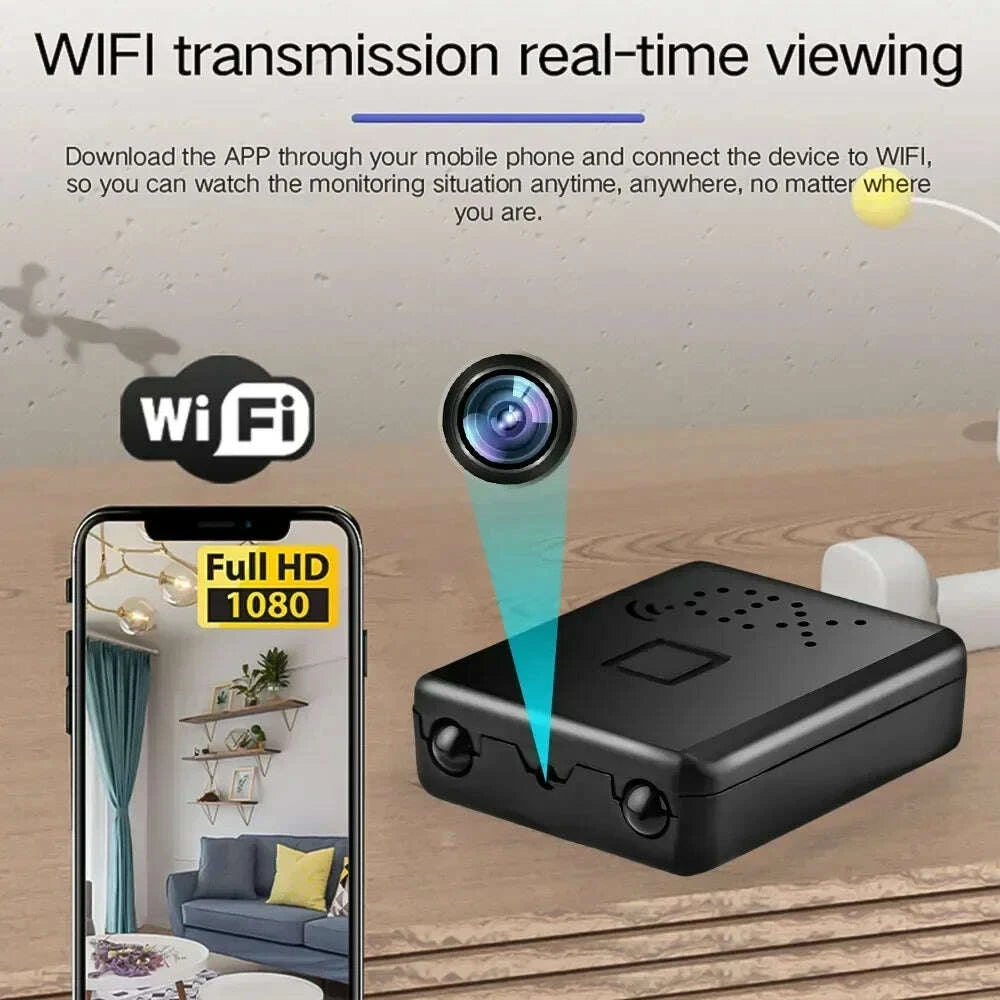 KIMLUD, Mini Camera Wifi Camcorder 4K Full HD 1080P Video Recorder Small Motion Detection Night Vision Security Smart Home IP Web Cam, KIMLUD Womens Clothes