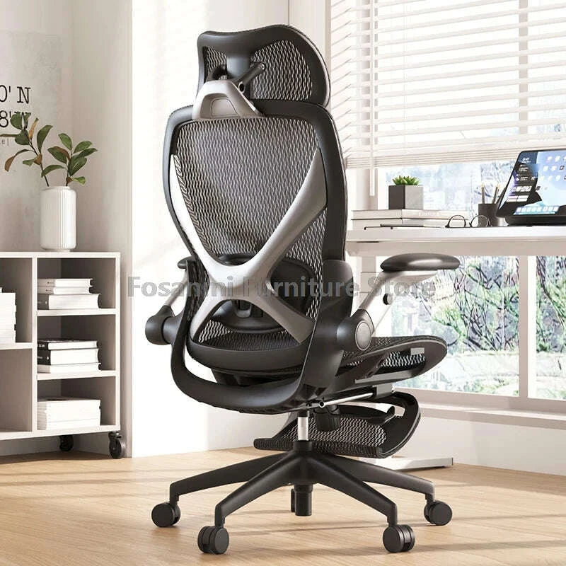 comfortable-black-mesh-computer-chair-stylish-office-chair-with-lumbar-support-adjustable-home-swivel-desk-chair-for-gaming-workkimludkimlud-35571367
