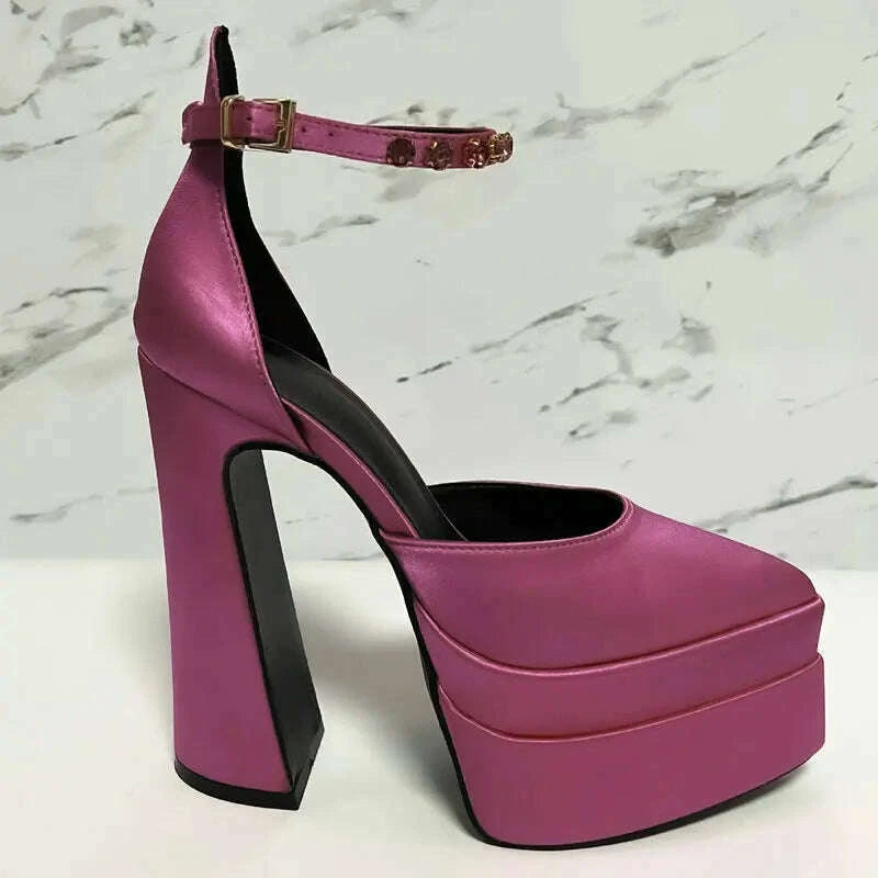 2025-new-fashion-catwalk-show-womens-single-shoes-fashion-pumps-summer-water-platform-thick-heel-pointed-toe-satin-high-heelskimlud-womens-fashion-34621460