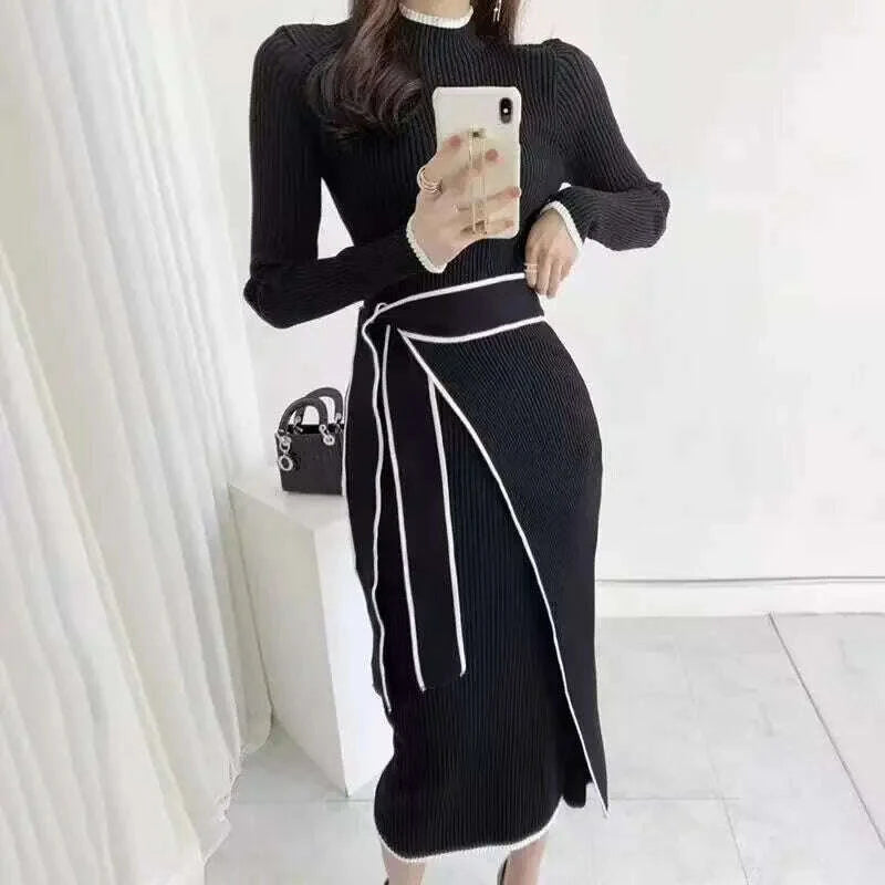 new-retro-knitted-bodycon-dress-women-korean-fashion-autumn-winter-half-high-collar-lace-up-elegant-sweater-dresses-vestidos-kimlud-kimlud-33912069