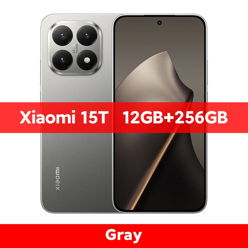 Global Version Xiaomi 15T 5G Smartphone 12GB RAM 256GB / 512GB ROM Leica Camera 6.83" AMOLED 120Hz 67W MTK Dimensity 8400-Ultra CPU NFC