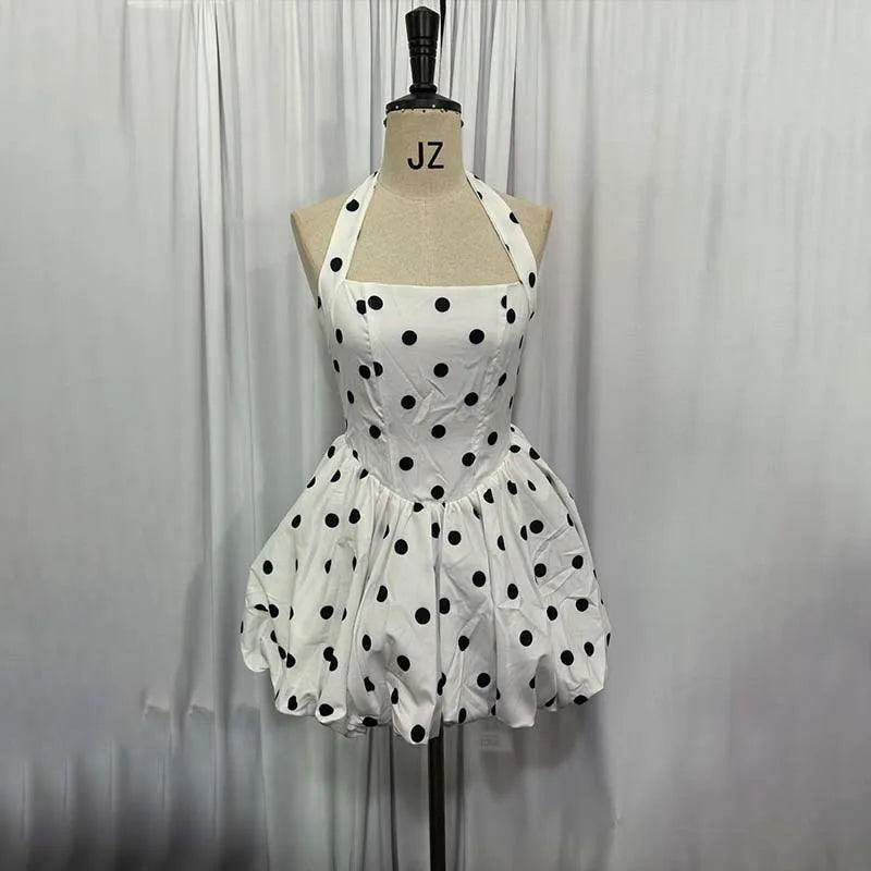 Townlike Waist Wrap A-line Ball Gown Dress Women Halter Mini 2025 Spring Summer Dress Nightclub Sexy Party Dresses