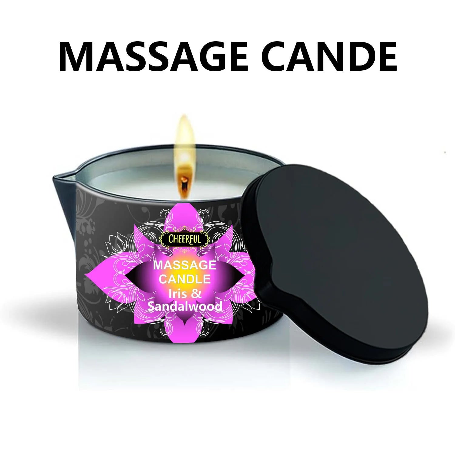 1PC Massage Oil Candles,luxury aromatherapy candles,for Stress Relief and SkinMoisturizing, SM Product Scented Candle Body Oil