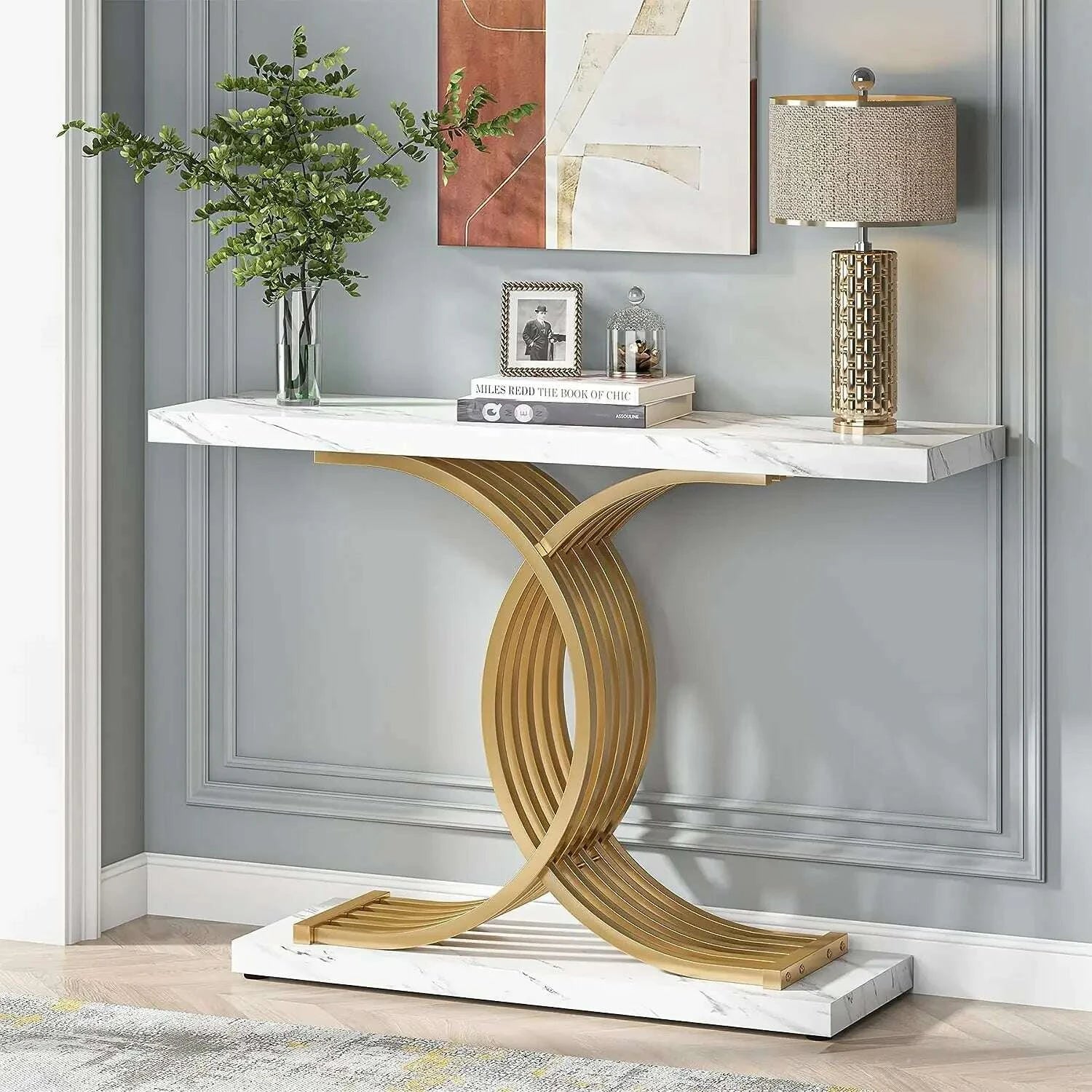 tribesigns-gold-entryway-table-modern-39-inch-console-faux-marble-narrow-wood-sofa-with-geometric-metal-legskimlud-womens-clothes-35083578