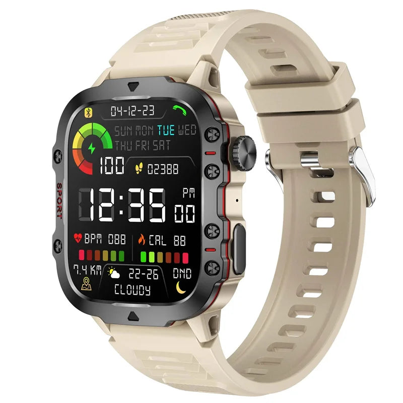 QX11 Smart Watch 1.96inch Large Screen HD Bluetooth Call SOS Voice Assistant Men Women Smartwatch Sports Fitness Tracker