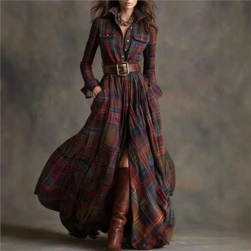 kimlud-retro-womens-shirt-maxi-dress-autumn-casual-long-sleeve-button-pocket-plaid-print-lapel-retro-long-dresses-for-womem-vestidos-kimlud-womens-clothes-35043199
