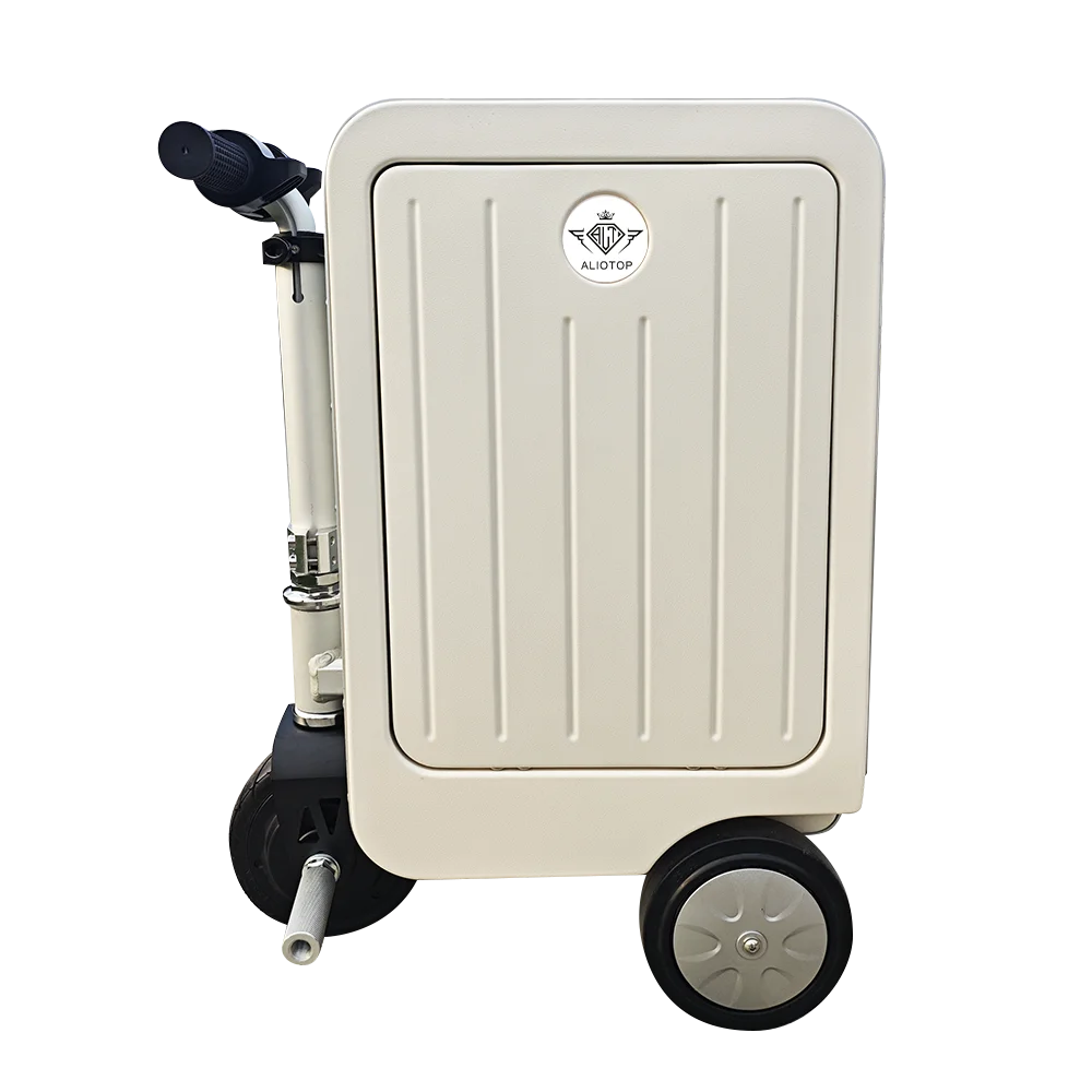 Aluminum Carry-On Luggage Anti-Theft — White | KIMLUD