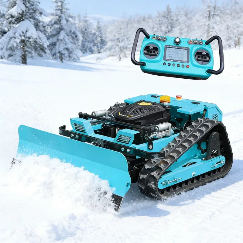 Remote-Controlled Lawn Mower With Snow Shovel – 550mm Cut | KIMLUD