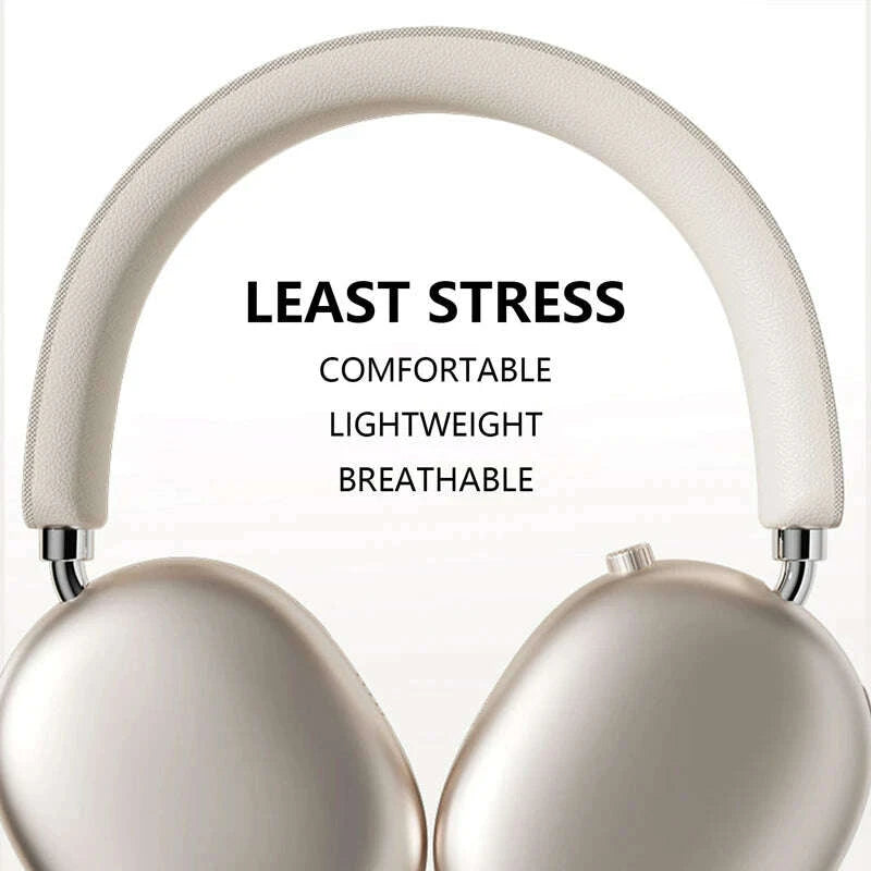 KIMLUD, NEW Wireless Bluetooth Headphones Noise Cancelling Earphones Mic Pods Over Ear Sports Gaming Headset For Apple 2025 Hot, KIMLUD Womens Clothes