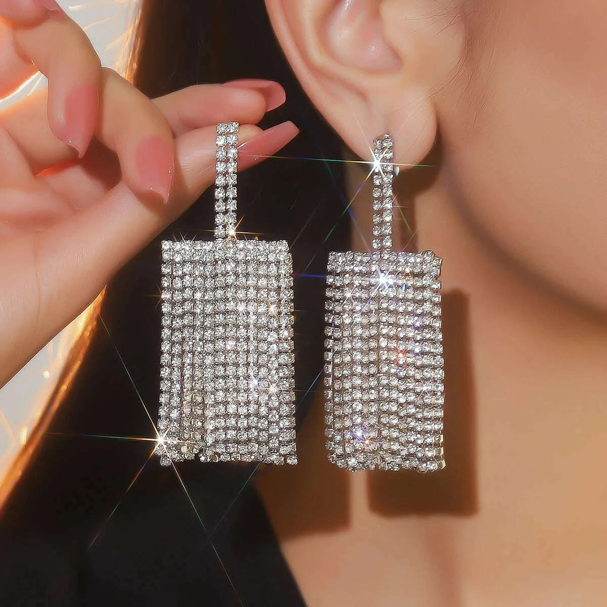 silver-rhinestones-earrings-for-women-sparkly-long-linear-dangle-earrings-dangle-tassels-statement-earrings-bridal-weddingkimlud-womens-fashion-34624775