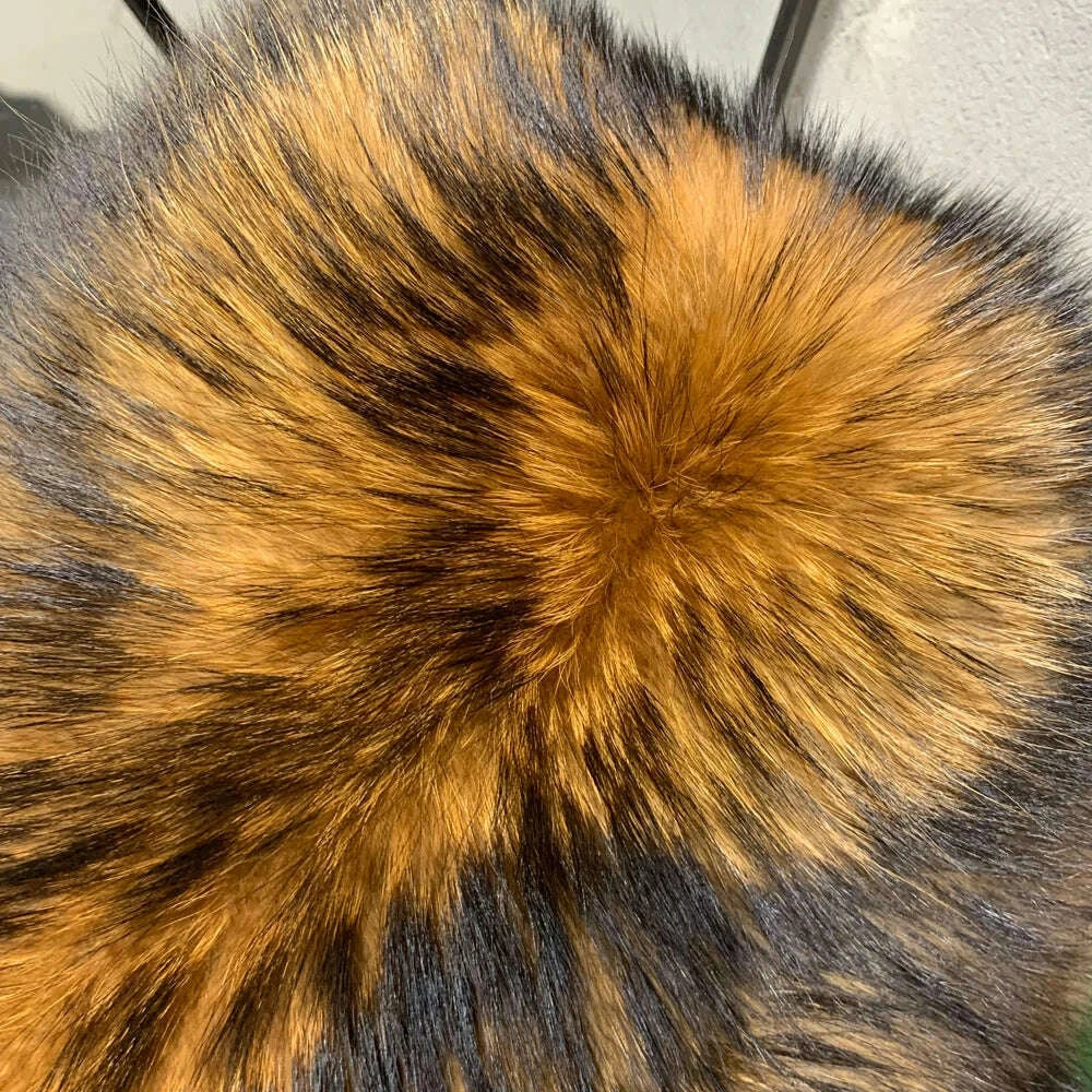 KIMLUD, Winter Long Fur Coats Winter Female Natural Fox Fur OutWear Full Pelt Real Fox Fur Jackets with Long Sleeve, KIMLUD Womens Clothes