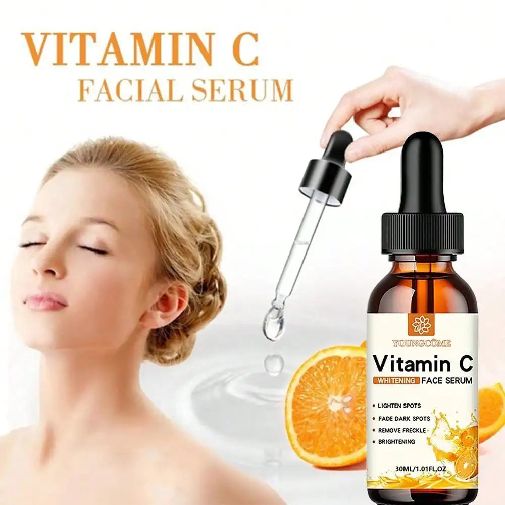 Vitamin C Facial Essence Hyaluronic Acid Brightening Hydration — Citrus Orange | KIMLUD