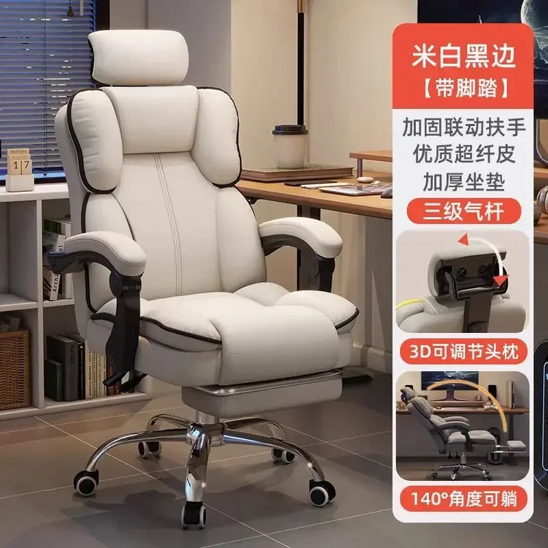 Stainless-Steel Office Chair Ergonomic With Adjustable Back — Gray | KIMLUD