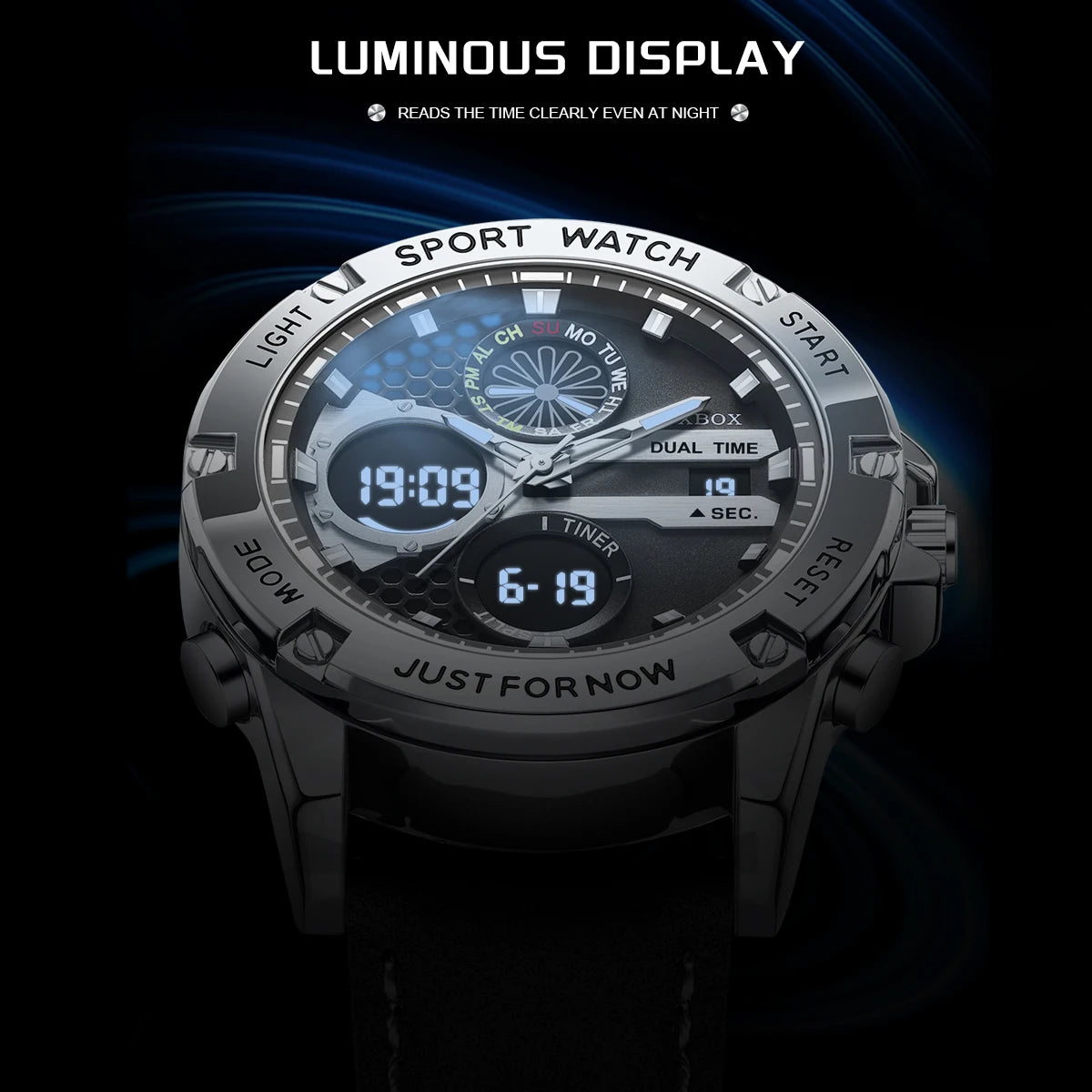 FOXBOX Fashion Military Watches for Men Luxury Original Sports Chronograph Watch Waterproof Quartz Clock Digital WristWatch