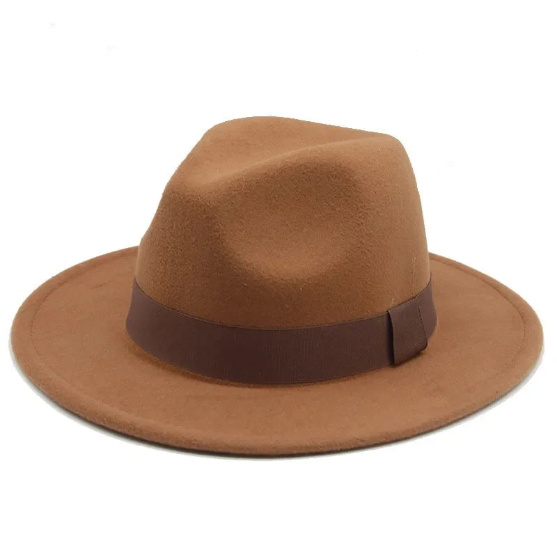 Fedora Hat – Unisex Decorative – Cotton-Polyester | KIMLUD